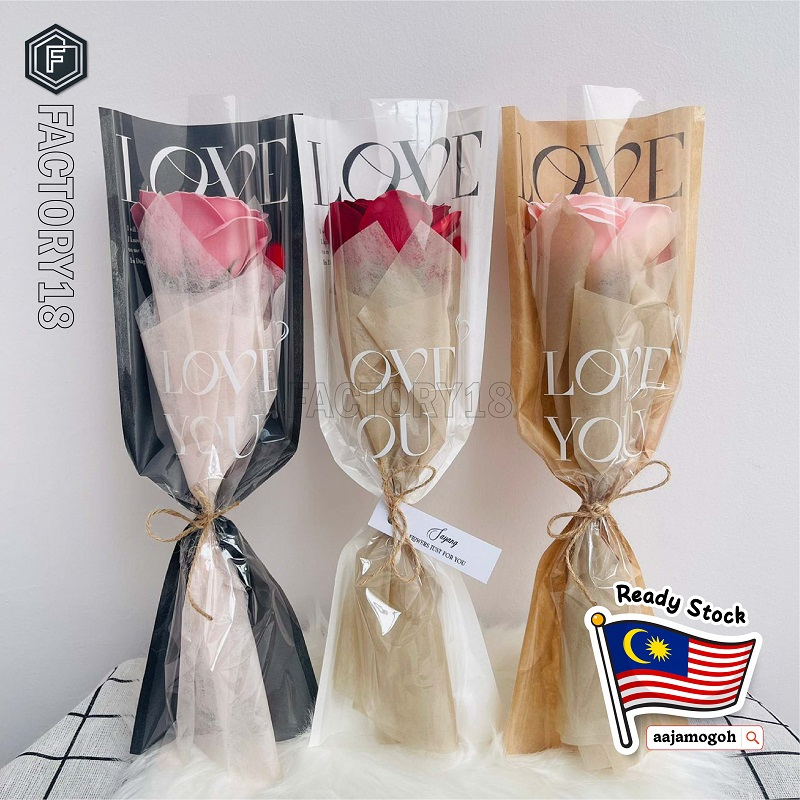 Single Stalk Rose Soap Flower Bouquet Multicolor Romantic Gift Surprise Gift Love