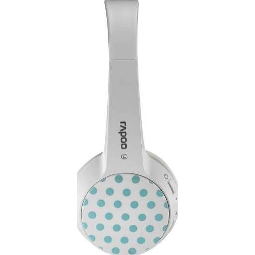 RAPOO S100 Bluetooth 4.1 Wireless Headset Fashionable Excellent Voice Eco Friendly Battery - White