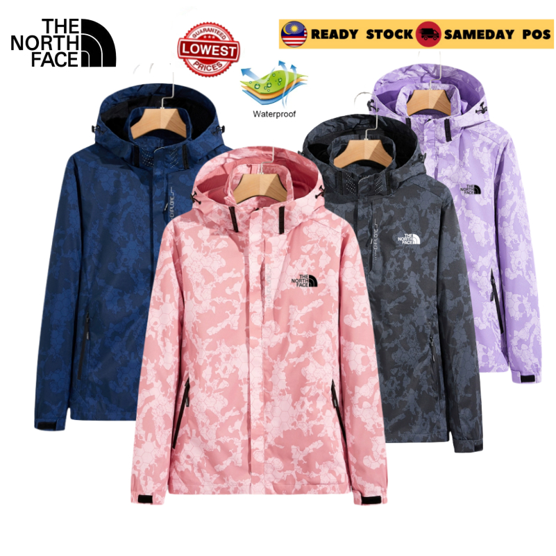 Men Women The North face Lightweight Waterproof Jacket For Hiking Travel With Removable Hooded Jacket Windbreaker