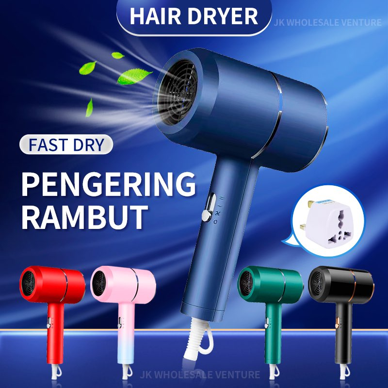 Professional ION Hair Dryer Pengering Rambut Hairdryer Hair Blower Fast Styling Blow Dryer 吹风筒