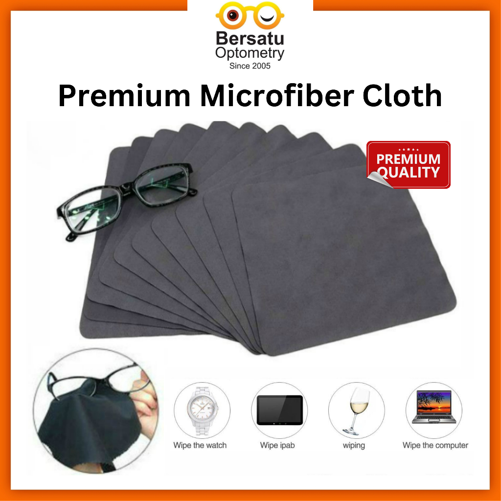 Microfiber Glasses Cloth Lens Cleaning Wipes for Spectacles Sunglasses | Kain Lap Cermin Mata 眼镜布
