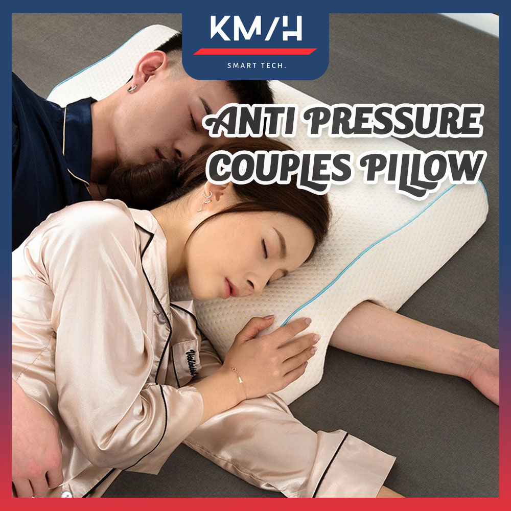 Couple Pillow With Cover Arm Support Cuddle Arched Pillow Slow Rebound Memory Foam Anti Pressure Arm Rest Hand Pillow