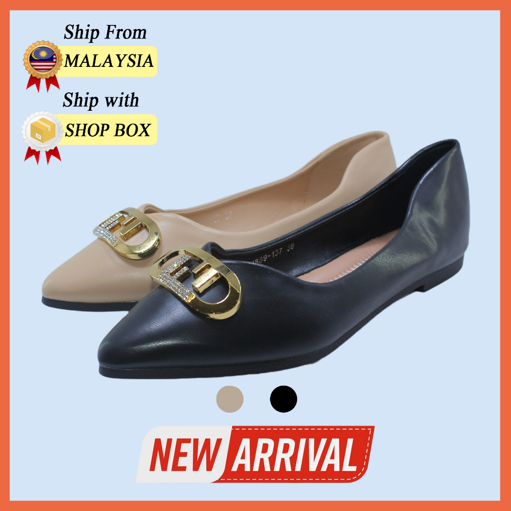 GF Shoe Women Closed-Toe Flat Pointed Toe Fashion Temperament Premium Ballet Flats Shoe G 1889-137