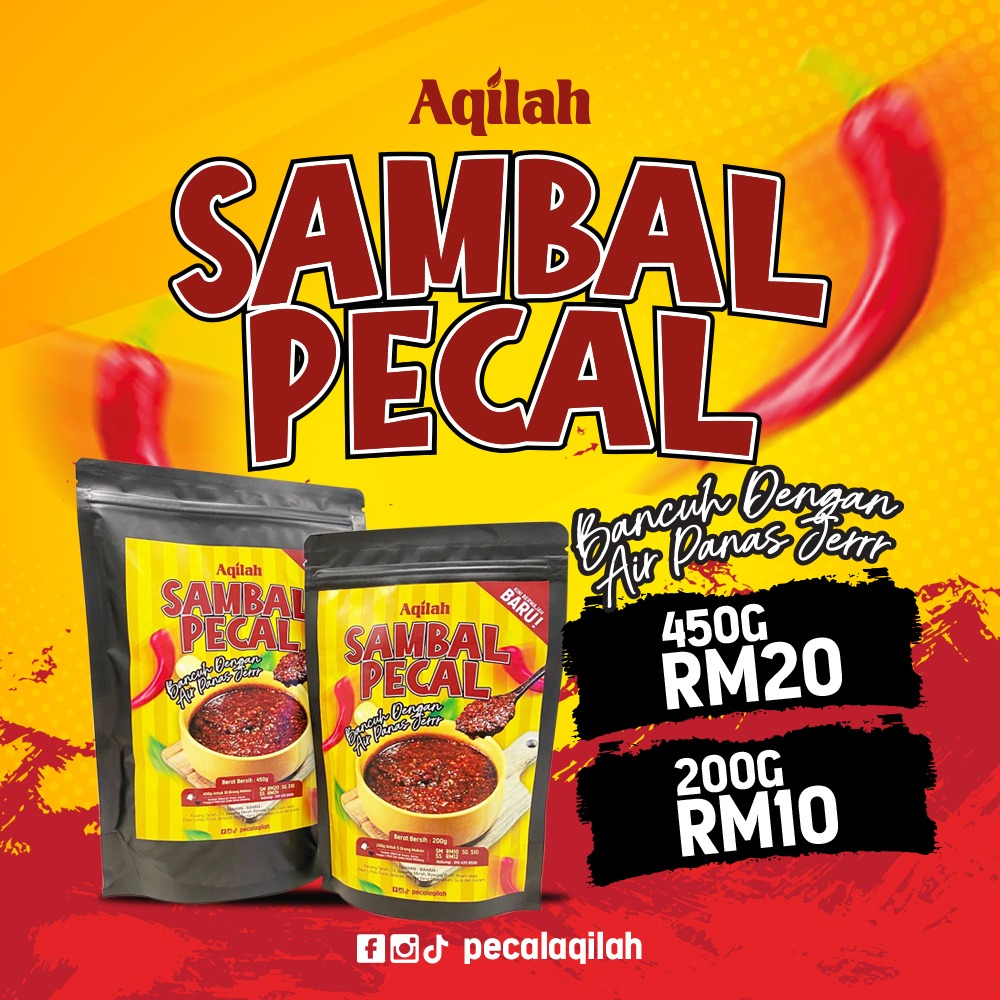 450g Sambal Pecal Aqilah JMSEDAP