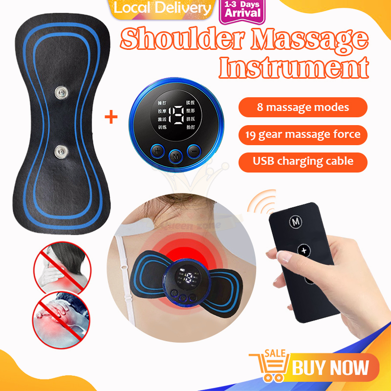 Electric Neck Massager EMS Cervical Vertebra Massage Patch for Muscle Pain Relief mesin urut badan Shoulder Relaxation