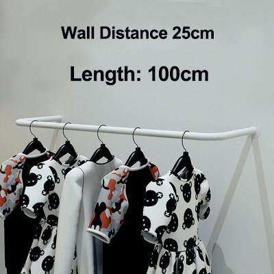 120/100/80cm Clothes Bar Hanging Clothing Rack Hanger Wall Mounted Besi Gantung Baju Ddingding Sangk