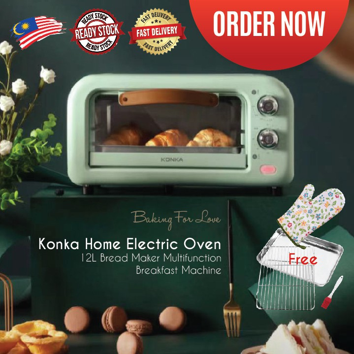 MY NEW Electric Oven 12L Calssic Oven Multifunction Oven Electic Mini Oven Bread Maker Multifunction Breakfast Machine