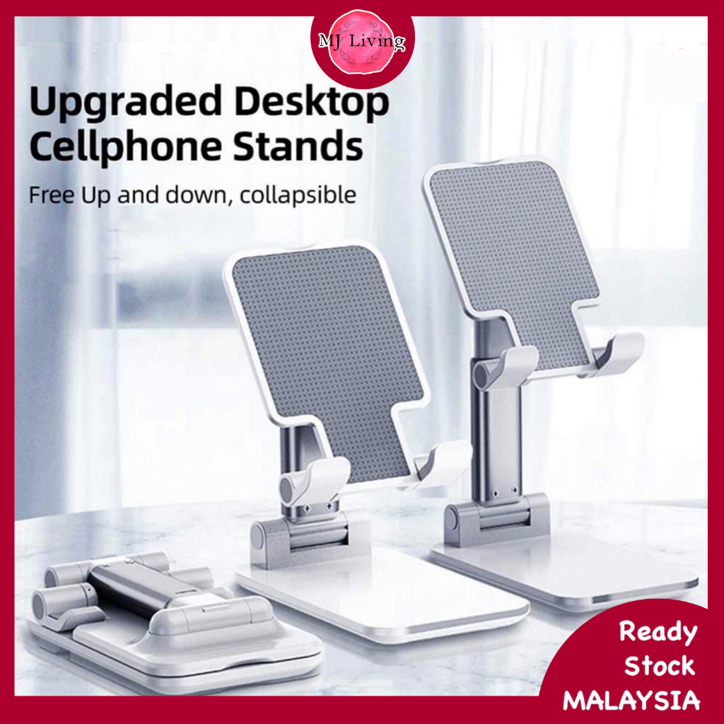 (Clear Stock) Universal Desktop Phone Holder Stand Mount Support Tablet Cell Phone Adjustable Portable Phone Holder K3