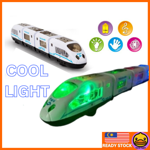 Mainan Kanak Kereta Api Bullet Train Dengan Lampu & Lagu Bullet Train With Cool Flash Light & Music