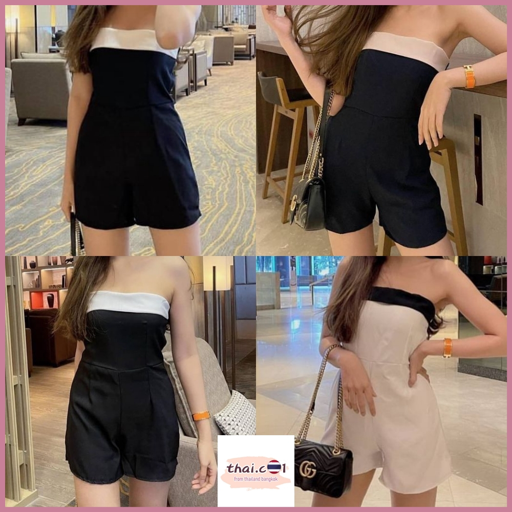 (Local Ready Stock) Sexy Jumpsuits Thailand Women Basic Sleeveless Tops Pants Plain Casual 泰国 连身裤 百搭 显瘦