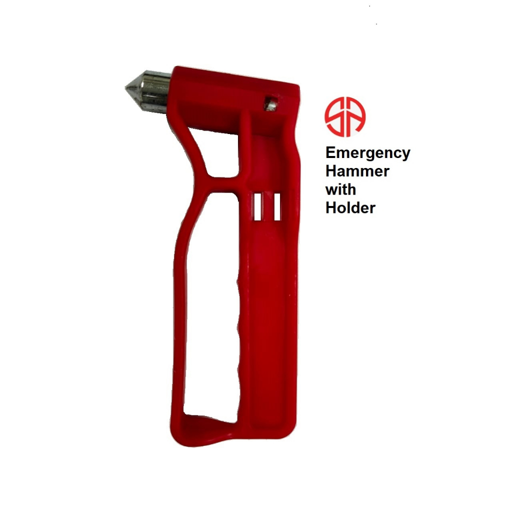 Emergency Hammer Safety Hammer Window Glass Breaker with Holder Life-Saving Escape Hammer Car Van Truck Bus Trailer