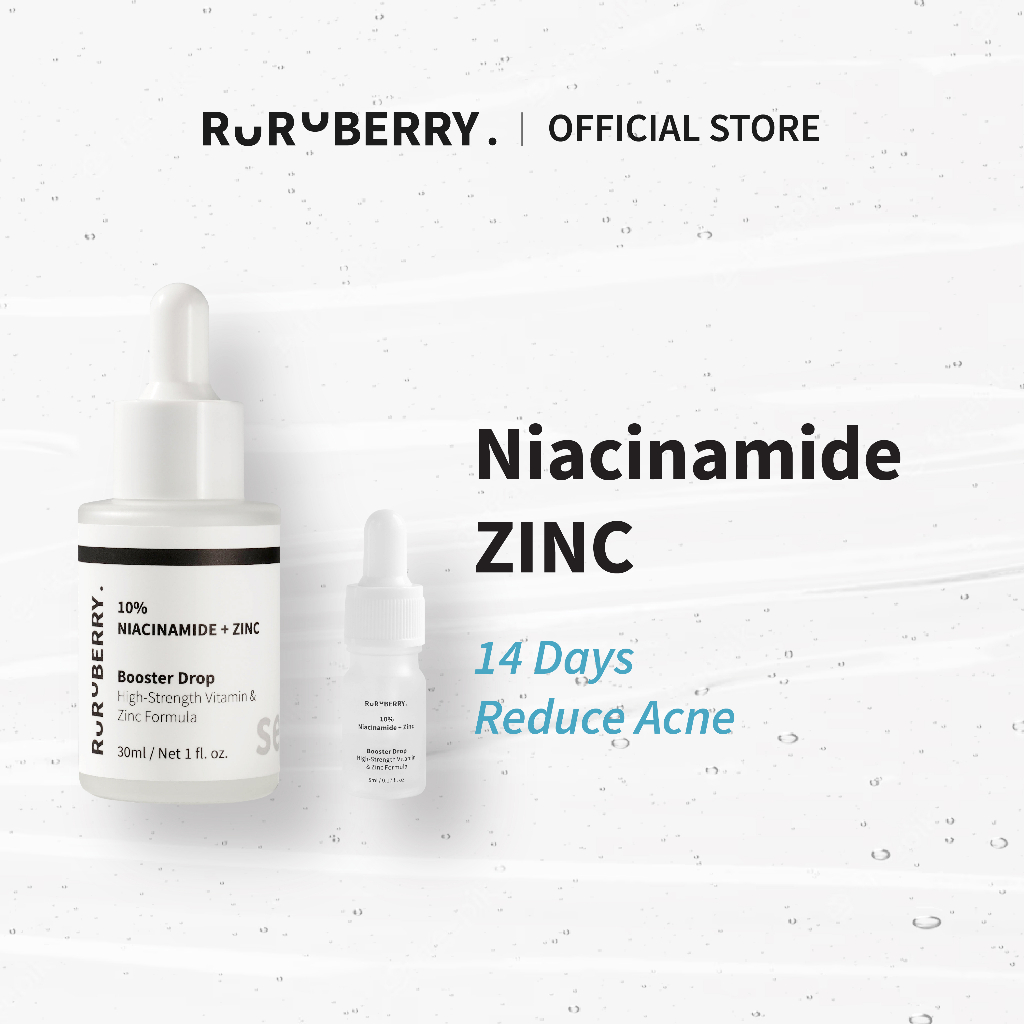 Ruruberry 10% Niacinamide + Zinc Serum (5ml/30ml) Perfect for Oily to Oily Combination Skin