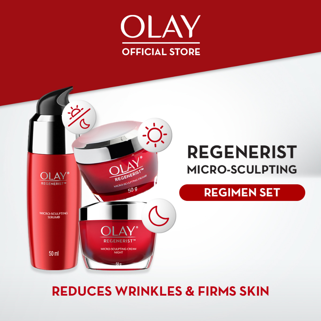 [Campaign Exclusive] Olay Advance Anti-ageing Skincare Set - Regenerist Day Cream 50g + Serum 50ml + Night Cream 50g