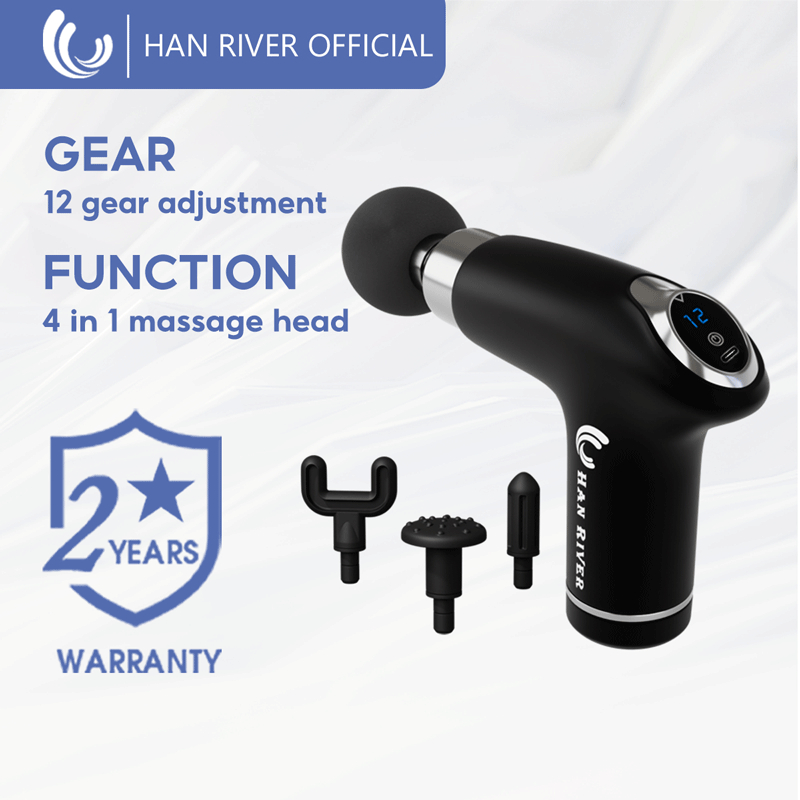 HAN RIVER Massage Gun Portable Massage Gun Multifunctional Fascia Gun 12-speed Adjustable To Relax