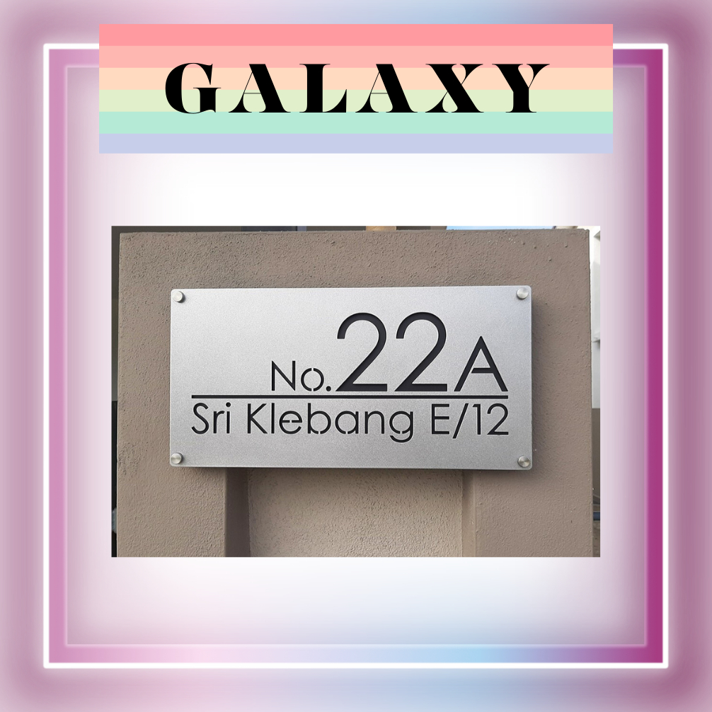 Modern Unique Standard Design Stainless Steel 304 House Number Address Plate 白钢门牌定制 ( Fully Customized )