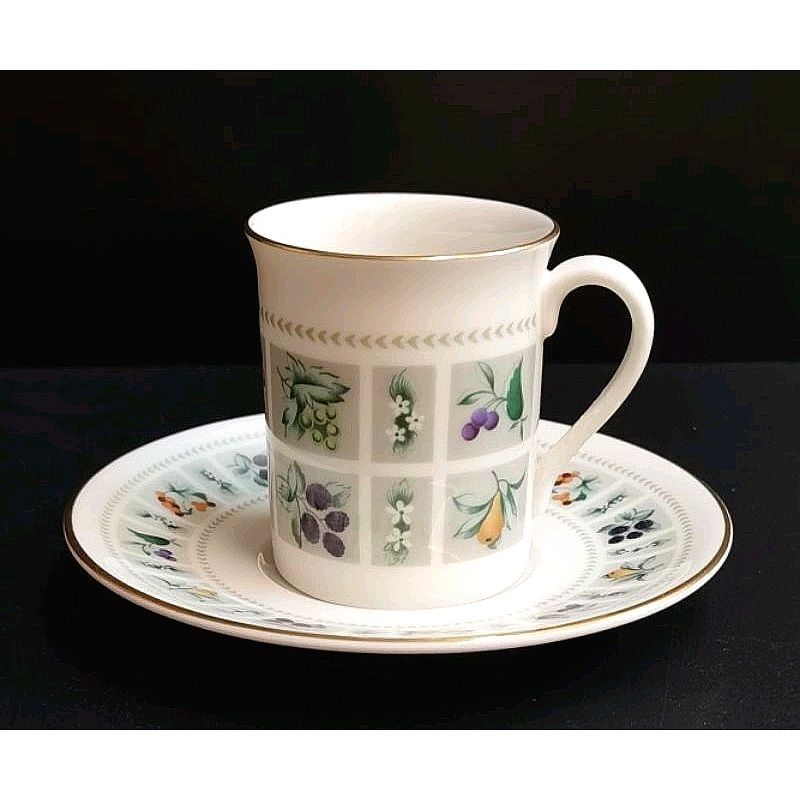 Royal Doulton Made in England Tapestry Demitasse Cup & Saucer