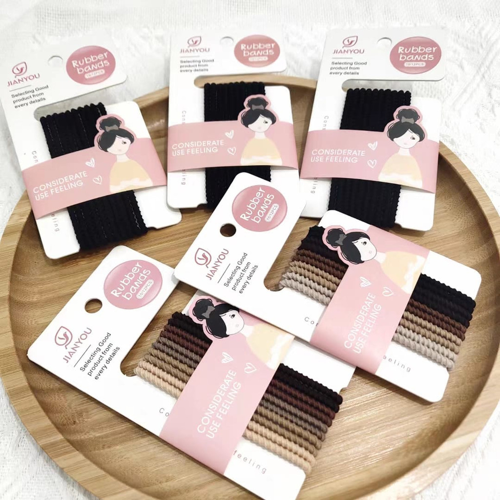 [READY STOCK] KOREAN STYLE HAIR RUBBER BAND (10pcs / 12pcs per Set)