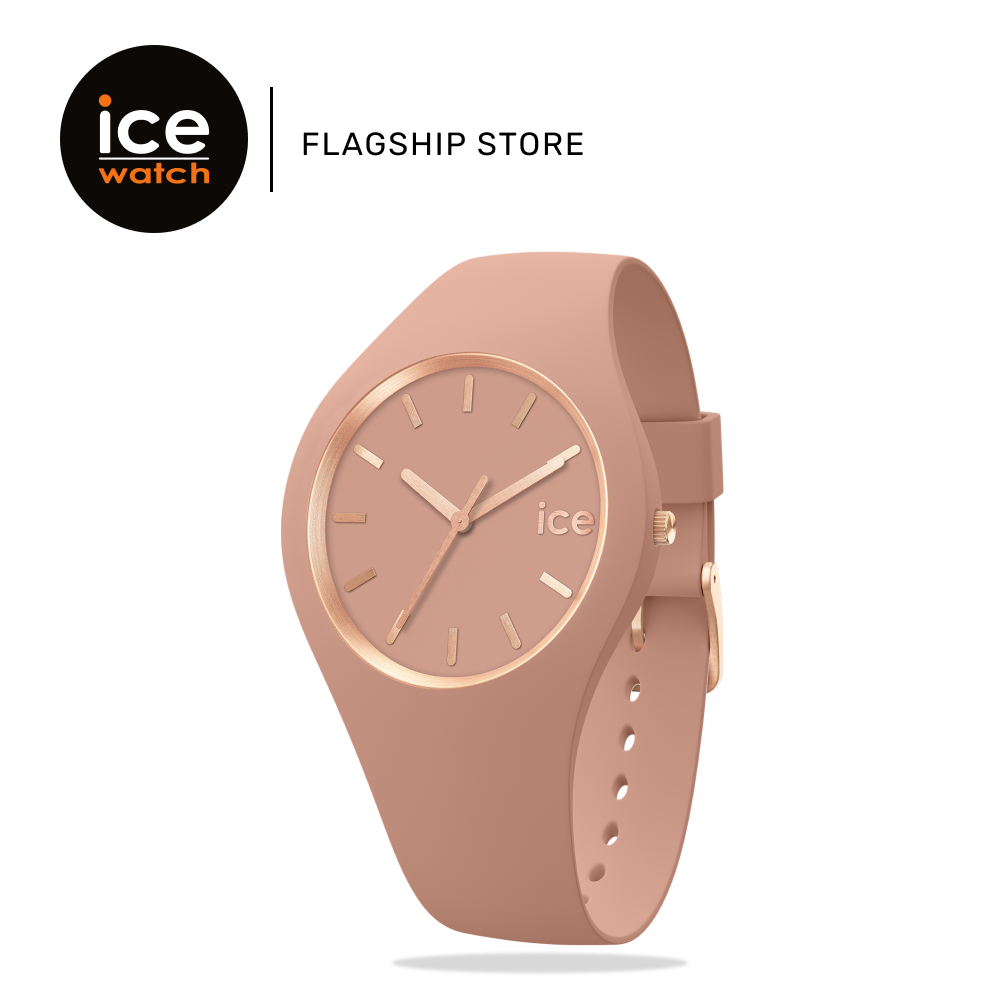 Ice-Watch ICE Glam Brushed - Clay (Small) [019525] | Silicone Strap | Women Watch | Casual