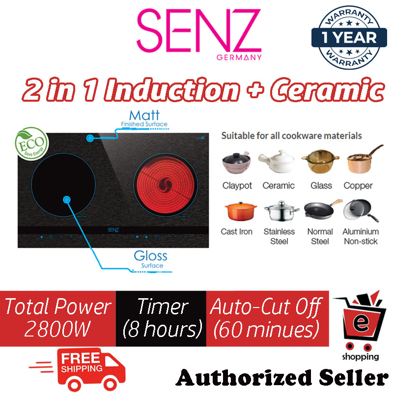 SENZ SZ-RI3200i 2 in 1 Smart Cooker/Induction Stove/Electric Stove/Induction Hob/Electric Hob/电炉/不选锅电炉/Dapur Elektrik