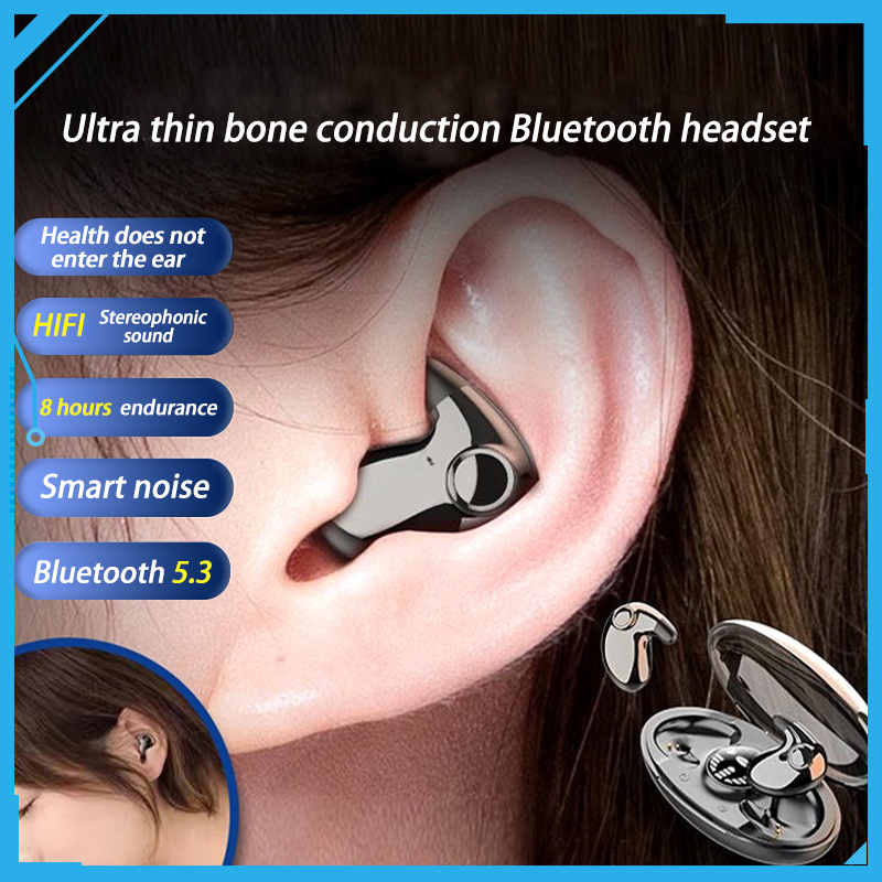 Sleep earphones Mini invisible Bluetooth earphones Noise reduction earphones Earplug type non pressure wireless Bluetoot