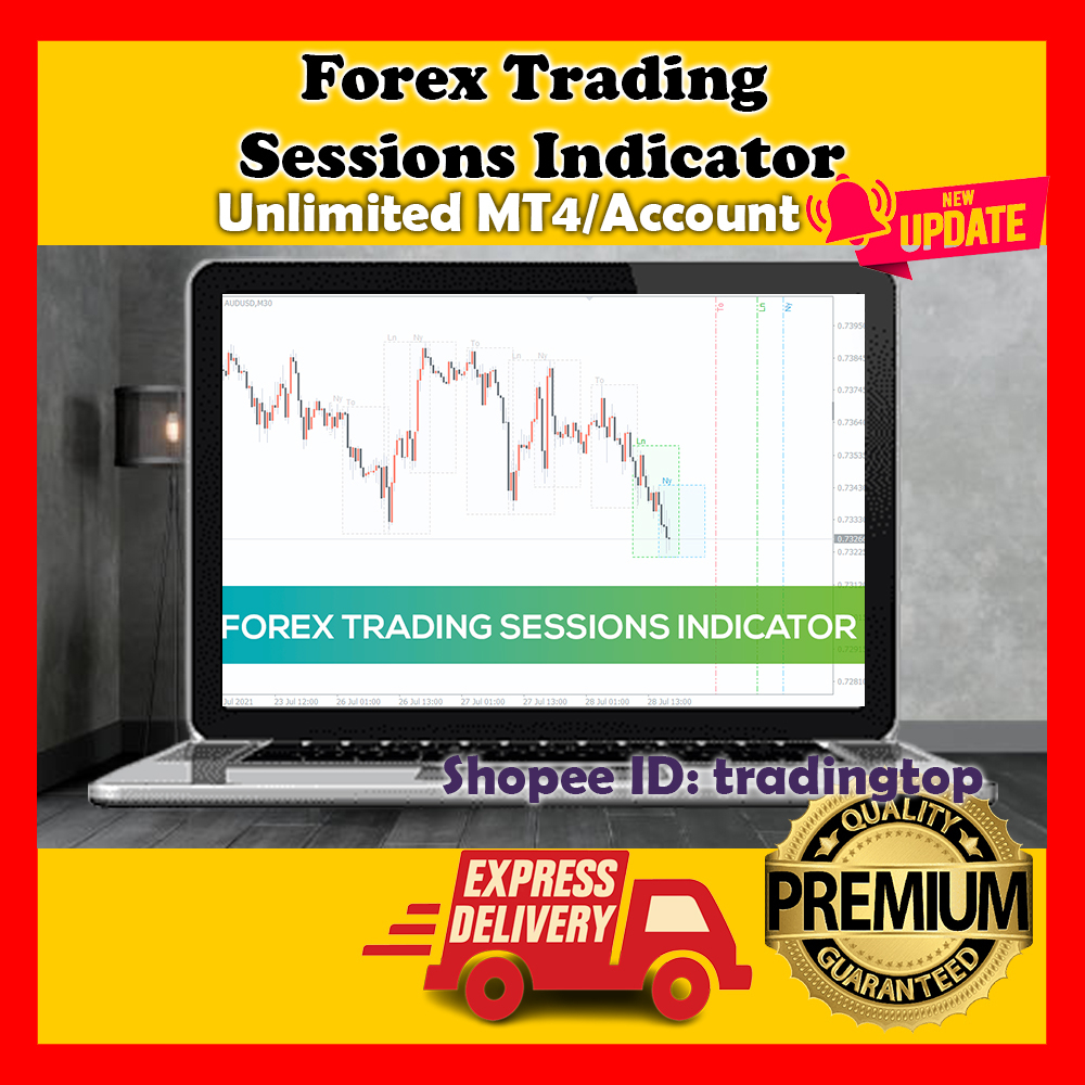 Forex Trading Sessions Indicator MT4 + FREE GIFT 1 INDICATOR!!Super Deal!