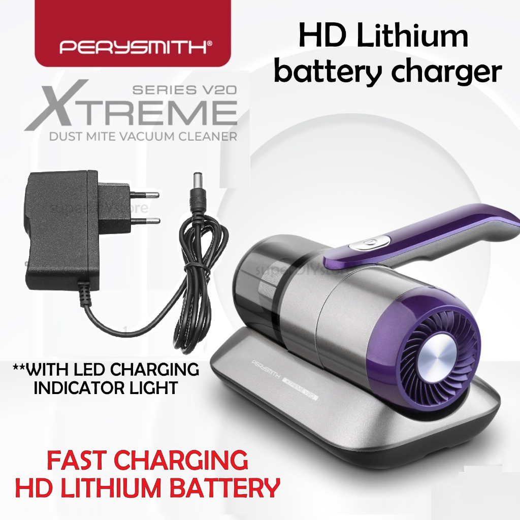 Vacuum charger for PerySmith Cordless Dust Mite Vacuum Cleaner XTREME Series V20