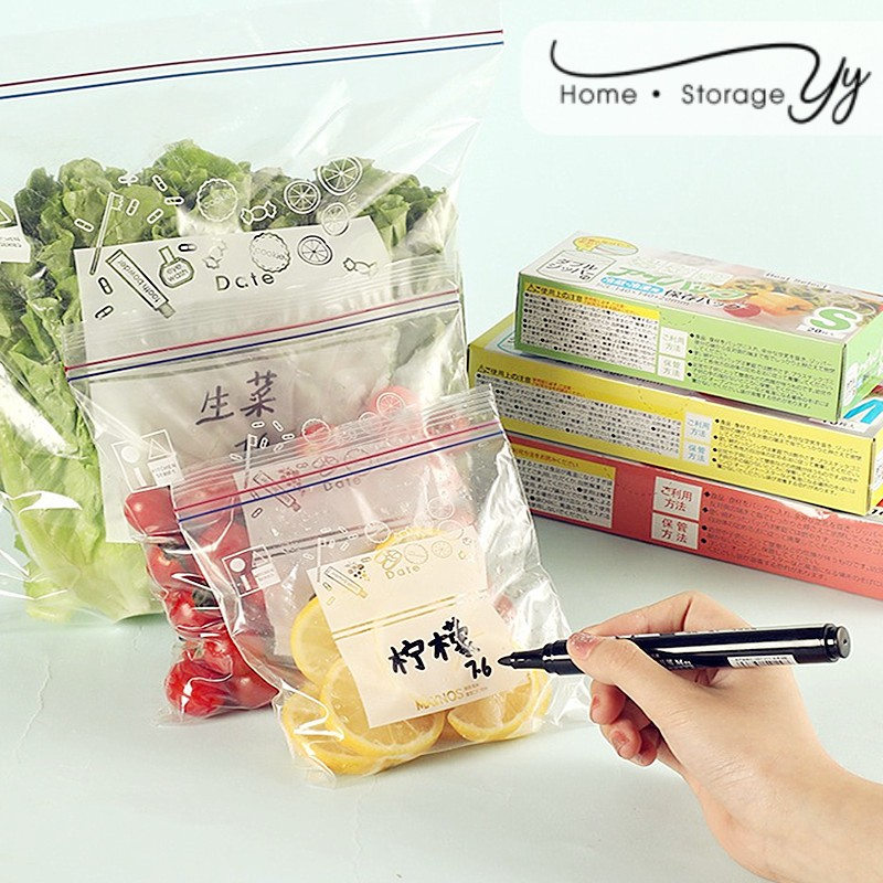 Johor Seller || Plastic Bag Sealing Bag Food Grade Refrigerator With Sealing Zipper Type Self-Sealing Thick Dense Bag
