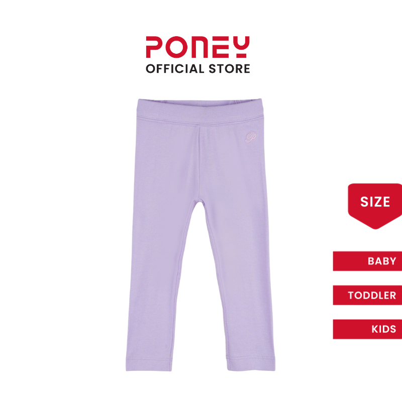 Poney Girls Light Purple Pastel Lilac Leggings