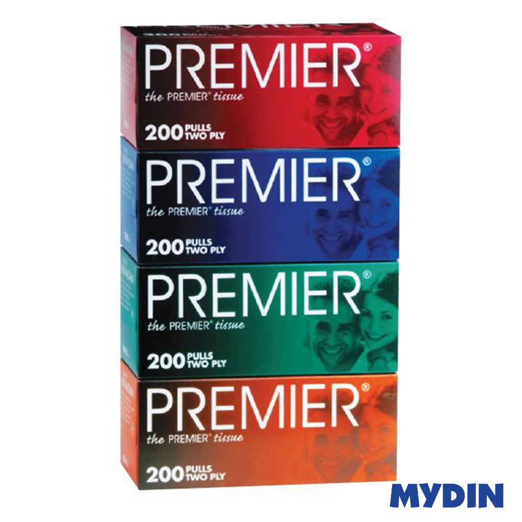 Premier Facial Tissue 4box (2ply x 200pcs)