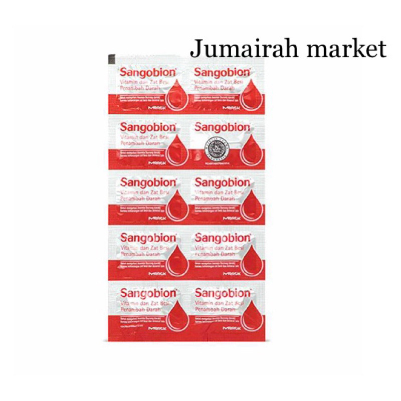 Suplemen Kesihatan | Sangobion | NEW FORMULA | Zat Besi, Vitamin dan Mineral [ 1 Keping @ 10 tablet ]