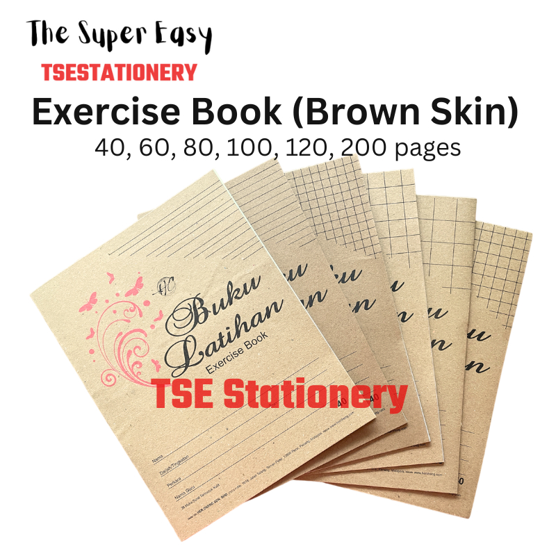 F5 Kraft Buku Tulis Latihan / Exercise Note Book Buku Latihan Sekolah Tadika Brown Koko Notebook Kecil