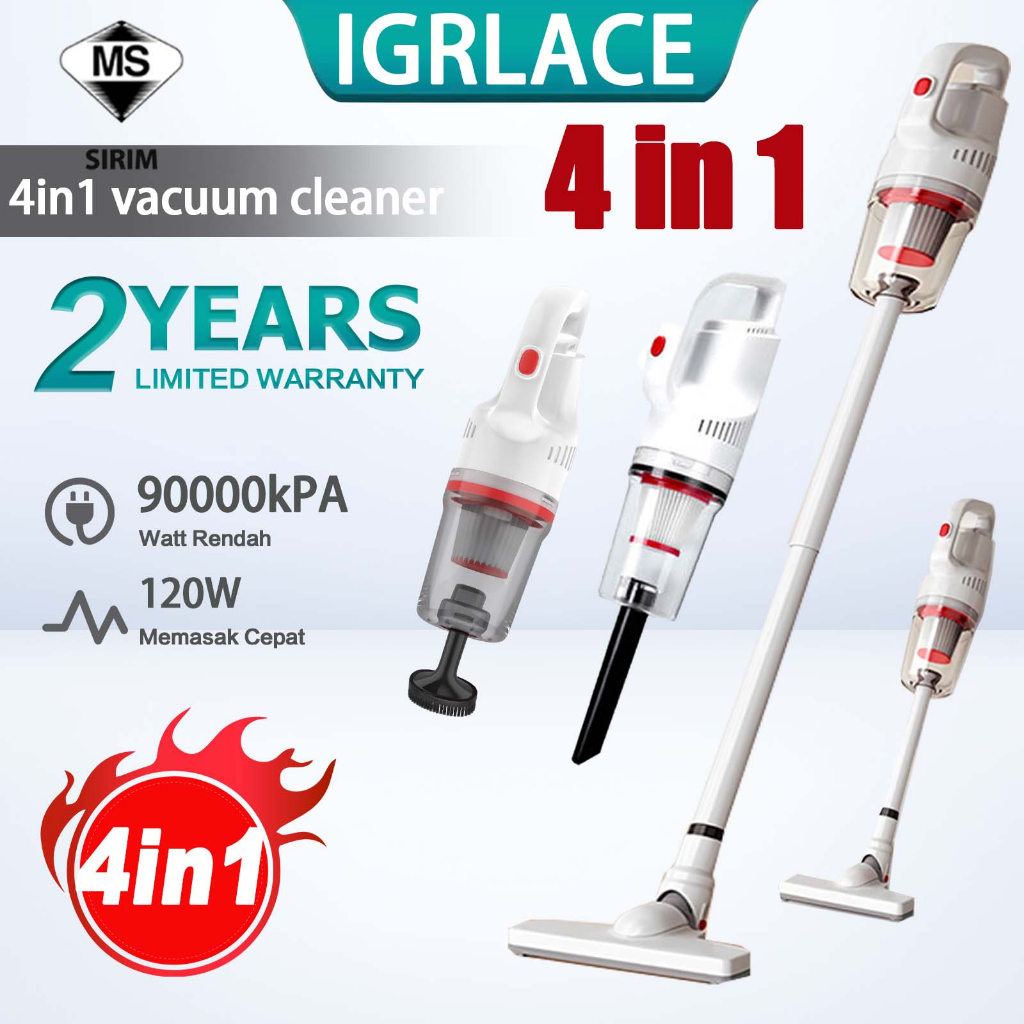 IGRLACE 4 in 1 Wireless Vacuum Cleaner Rechargeable Cordless Handheld Mini Vacuum Cleaner for Home Car 吸尘器