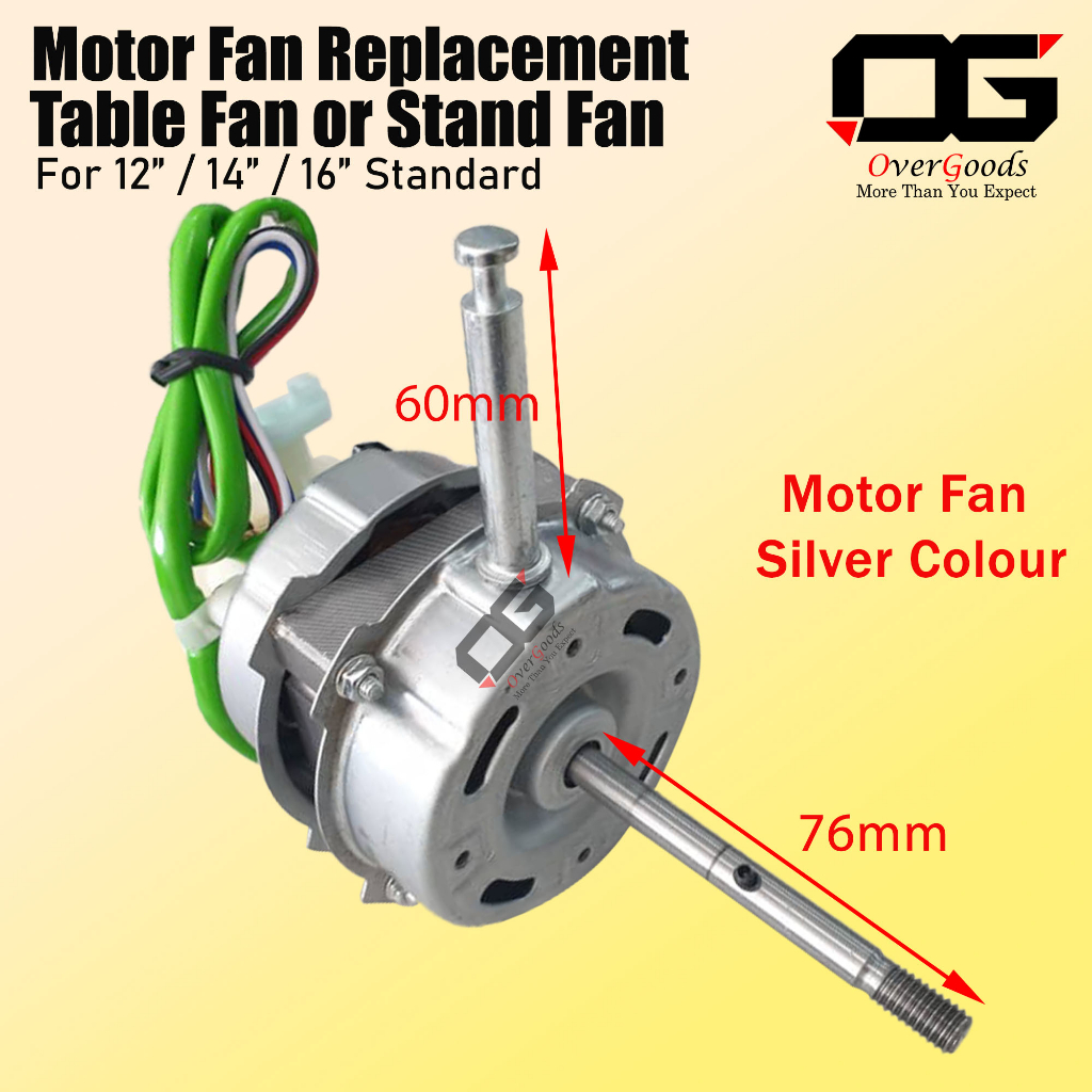 Universal Replacement Motor Kipas Fan Motor Alat Ganti Motor Fan 12 / 14 / 16 Inch For Stand Fan Table Fan Motor