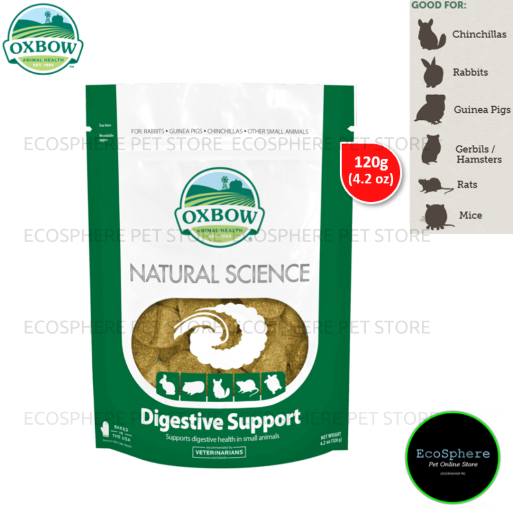 OXBOW NATURAL SCIENCE Digestive Support 4.2oz (120g) - Supplement For Rabbit, Guinea Pig, Chinchilla & Hamster.