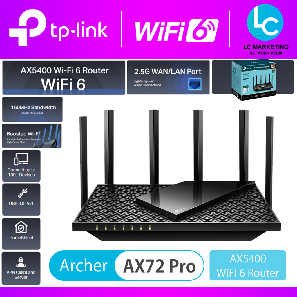 TP-LINK - Routeur WiFi Dual-Band Archer AX72 Pro…