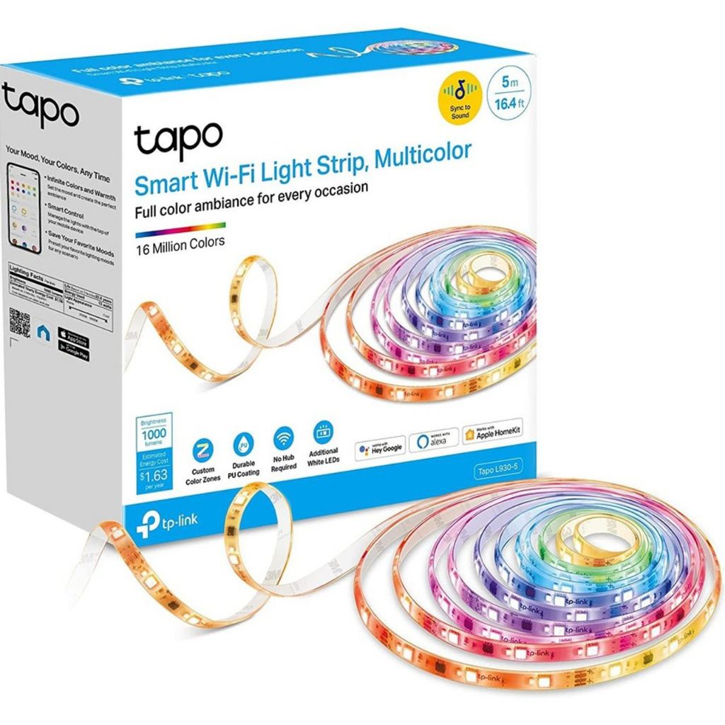 TP-Link Tapo Smart Wi-Fi Light Strip TAPO L900-10 B&H Photo Video