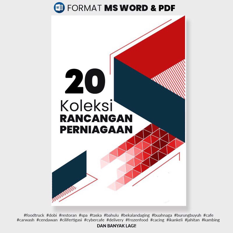 [ Digital Download ] 20 Koleksi Rancangan Perniagaan Sesuai Untuk Pinjaman / Pembiayaan