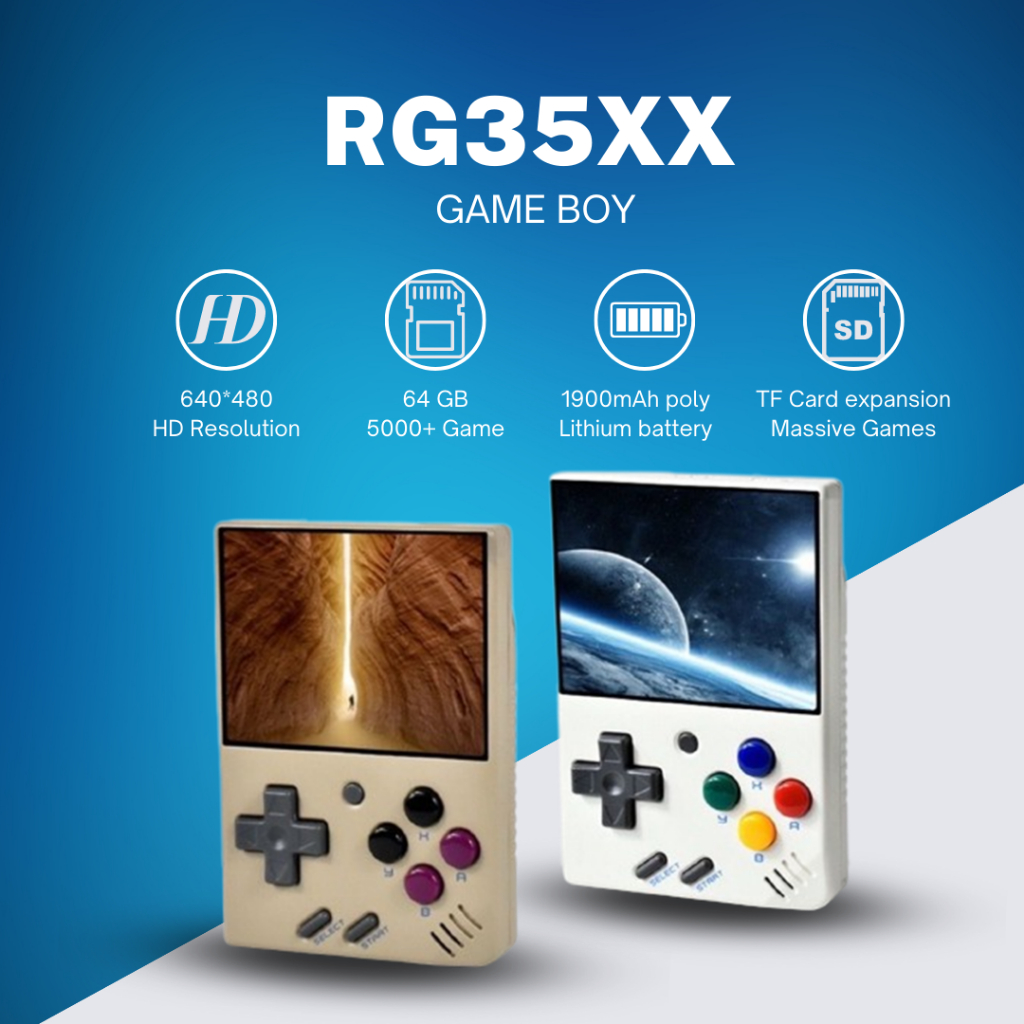 ANBERNIC RG35xx retro game console open source handheld dual system portable mini arcade Gameboy GBA handheld childhood