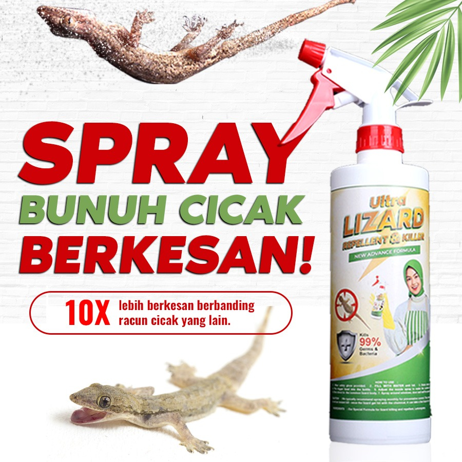 Original Semburan Ultra Lizard Killer | Semburan Basmi Cicak Di Rumah Dengan Mudah Dan Berkesan