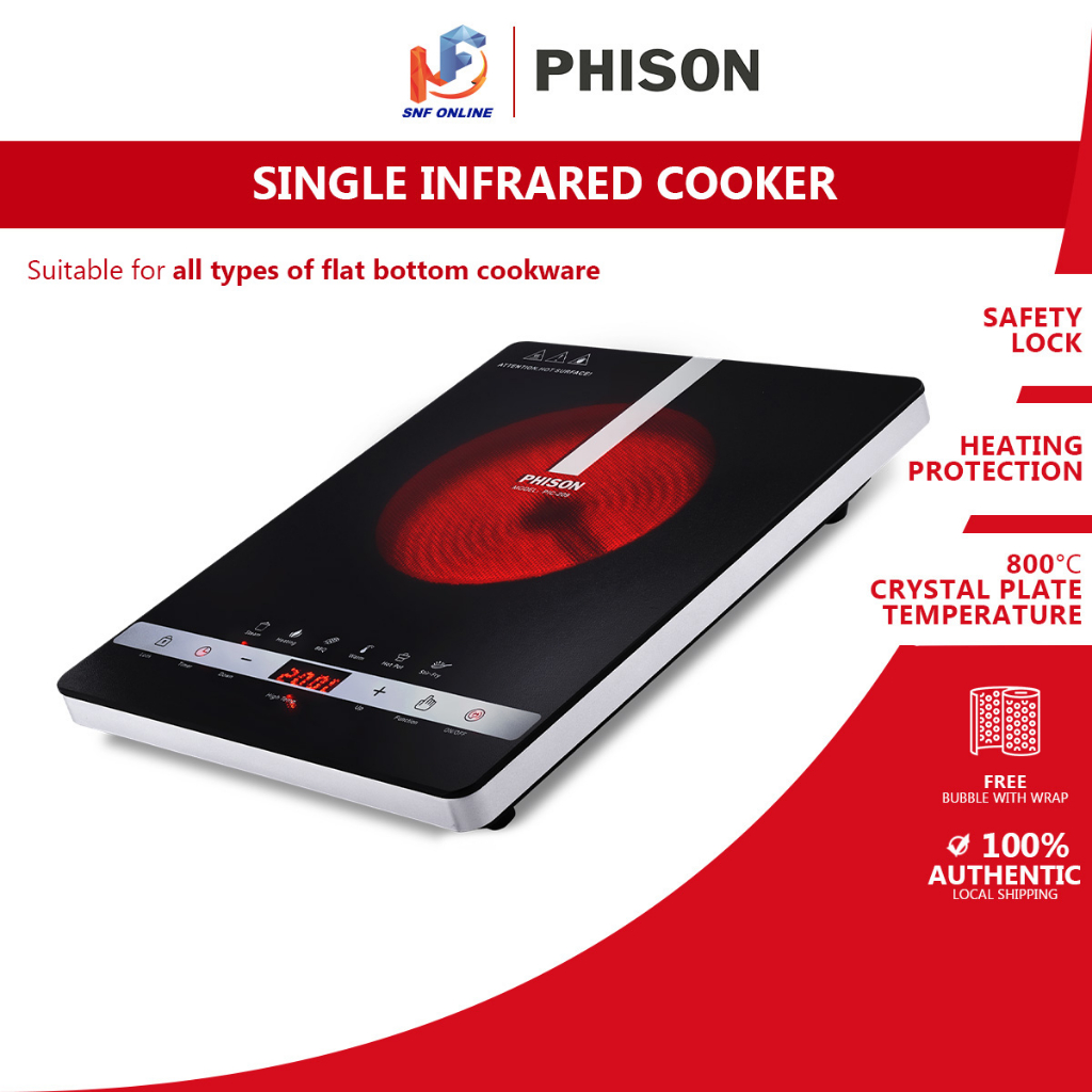 Phison 2000W Infrared  Electric Stove Counter Top PIC-209