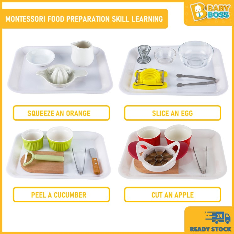 BabyBoss Montessori 1.5-3 Years Old IC Classroom Food Self Preparation Teaching Aids for Daily Life