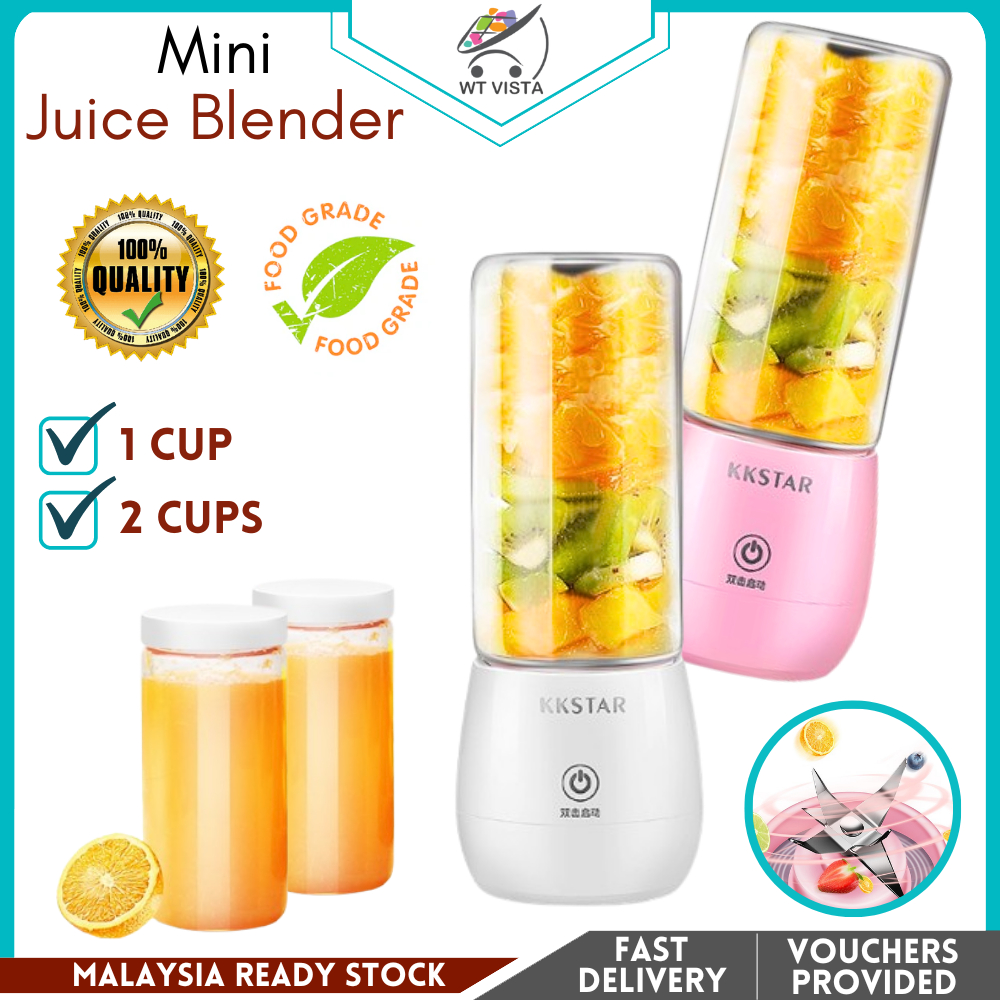 Portable Electric Juicer 450ML Wireless Automatic Multipurpose Mini USB Rechargeable Juice Juicy Blender Mixer WT Vista