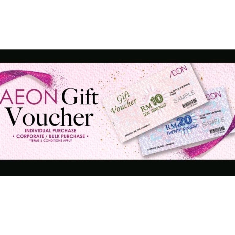 AEON gift voucher RM 20.00 Expired in 2 years