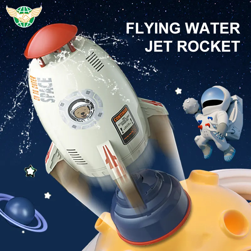 Water Rocket Launcher Toys Outdoor Pressure Lift Sprinkler Toy Fun Garden Lawn Water Spray Activities Pool Bath Baby