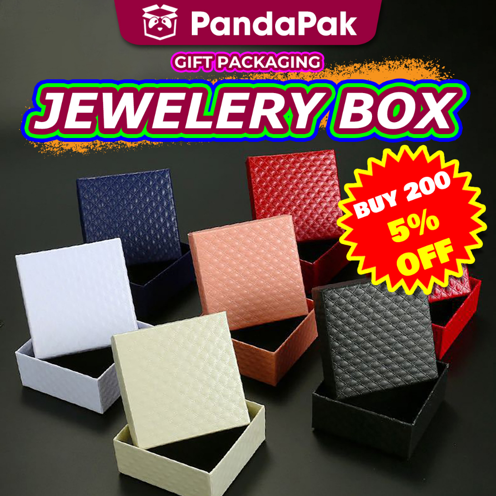 PANDAPAK Jewelry Box Ring Box Necklace Box Kotak Cincin Jewellery Box Bracelet Box Earring Box