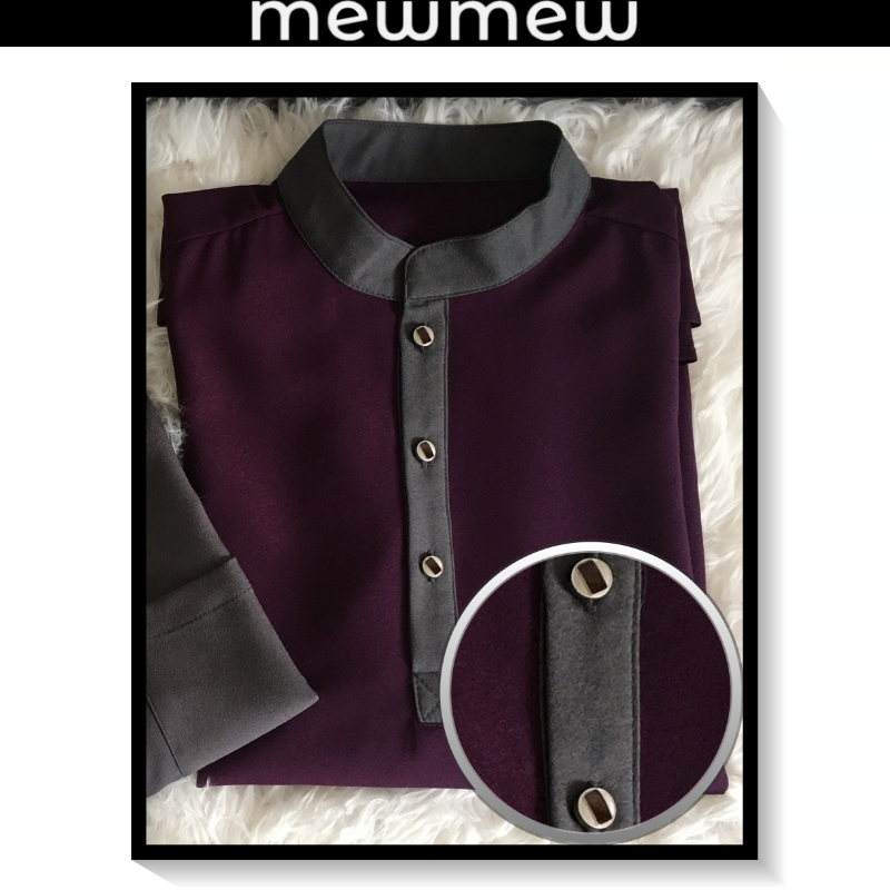 ✨Kurta HARI RAYA HAJI Cekak Musang 3 Butang - 8 WARNA (KOLAR WARNA PERTUKARAN) mewmew