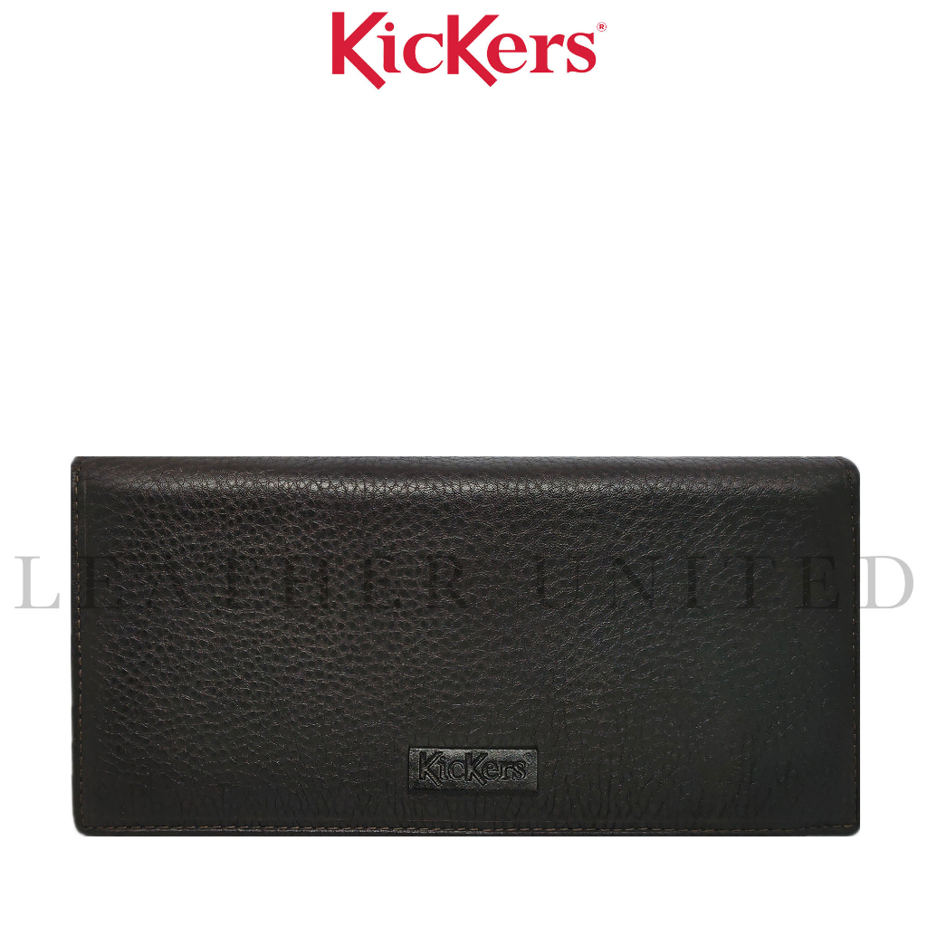 Genuine Top Grain Leather Extra Slot Unisex Logo Bifold Long Wallet #KDNN52759|52760