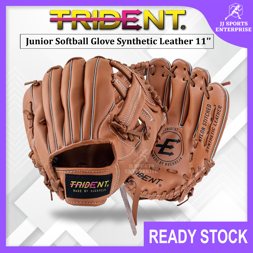 Trident T40 T-40 (Junior) Softball Glove Synthetic Leather 11'' Baseball Gloves Sports Glove Universal Equipment Outdoor