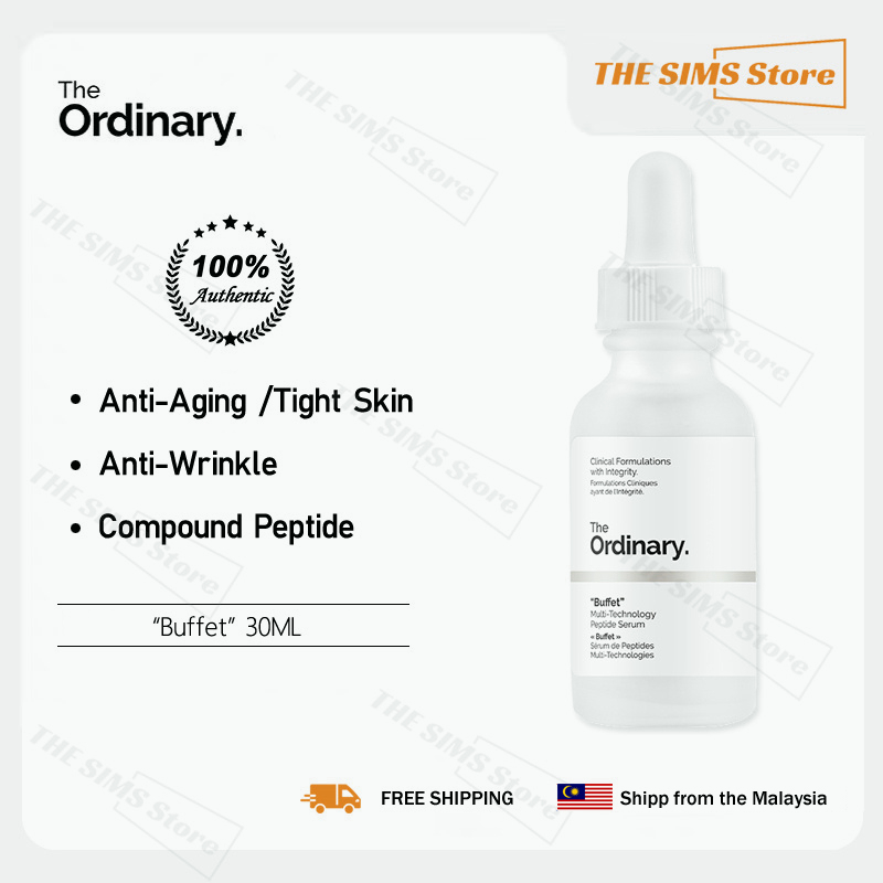 The Ordinary Buffet 30ml,anti-wrinkle, moisturizing,staying up late to repair, even skin tone, improve blemish skin, red