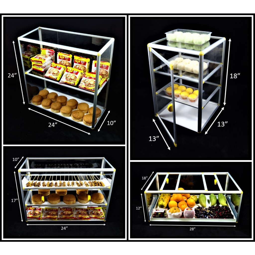 itop (SAIZ: 24" X 10" X 16.5") PETI SATE (SATAY TRAY) [JUGA SESUAI UNTUK PAMERKAN JEWELRIES] (BEKAS ALUMINIUM SERIES